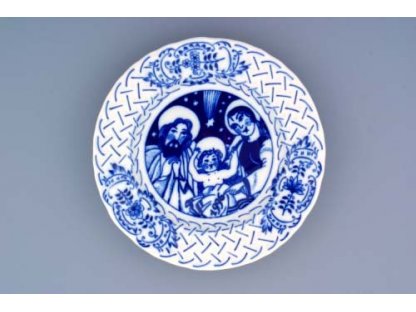 Zwiebelmuster Plate Anniversary 1996  embossed hanging 18cm Original Blue Onion Pattern Bohemia from Dubi