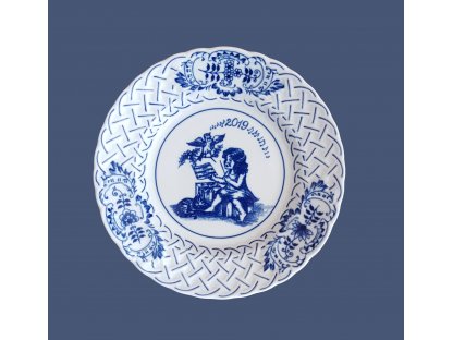Cibulák Tanier Výročný 2019 reliéfny závesný 18cm Originálny Český Porcelán Dubí