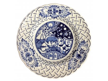Cibulák Tanier Výročný 2022 reliéfny závesný 18cm Originálny Český Porcelán Dubí