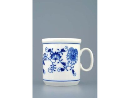 GRÜN  Zwiebelmuster Becher Henry M 0,27l Original Bohemia Porzellan Dubi Karlsbader