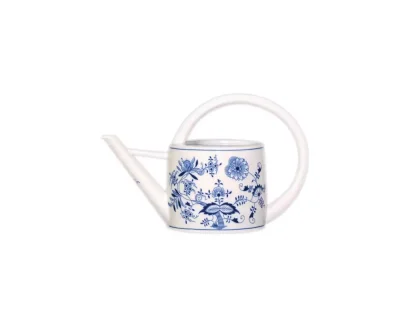 GRÜN  Zwiebelmuster Gartengießkanne 1,7l Original Bohemia Porzellan Dubi Karlsbader 