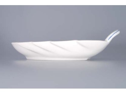 GRÜN  Zwiebelmuster Blattschale 19cm Original Bohemia Porzellan Dubi Karlsbader 