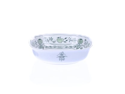  ZELENÝ Cibulák Misa šalátová štvorhranná talianska 19 cm x 5 cm Originálny Český Porcelán Dubí 