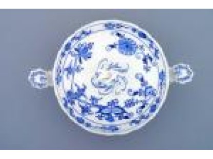 GREEN  Zwiebelmuster Round vegetable bowl 2l with lid without cutout Original Blue Onion Pattern Bohemia from Dubi
