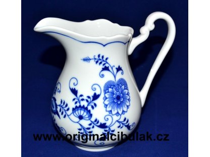 GRÜN  Zwiebelmuster Hohes Milchkännchen 0,25l  Original Bohemia Porzellan Dubi Karlsbader 