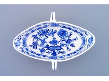 GREEN  Zwiebelmuster Oval sauce pan without base 0.55l Original Blue Onion Pattern Bohemia from Dubi 