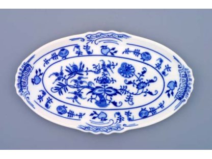ZELENÝ Cibulák Podnos oválný mini 20cm Originál Český porcelán Dubí