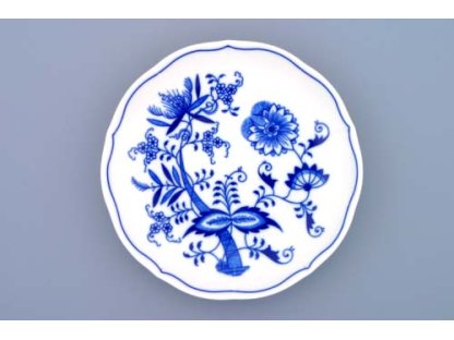 GRÜN  Zwiebelmuster Untertasse (Bouillon) 17,5cm  Original Bohemia Porzellan Dubi Karlsbader