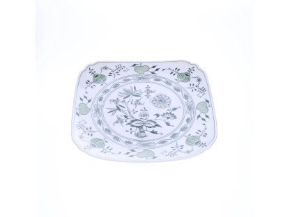 GREEN  Zwiebelmuster Square plate 29cm Original Blue Onion Pattern Bohemia from Dubi