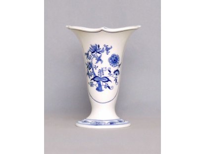 GRÜN  Zwiebelmuster Vase 505/3 Dux 15,5 x 14,6 x 20,0 cm Original Bohemia Porzellan Dubi Karlsbader 