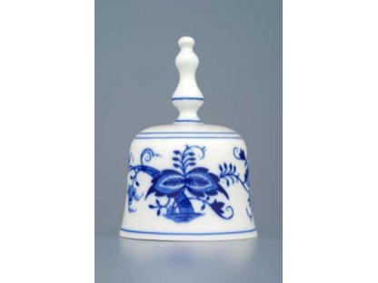 Zwiebelmuster Bell 11cm, Original Bohemia Porcelain from Dubi