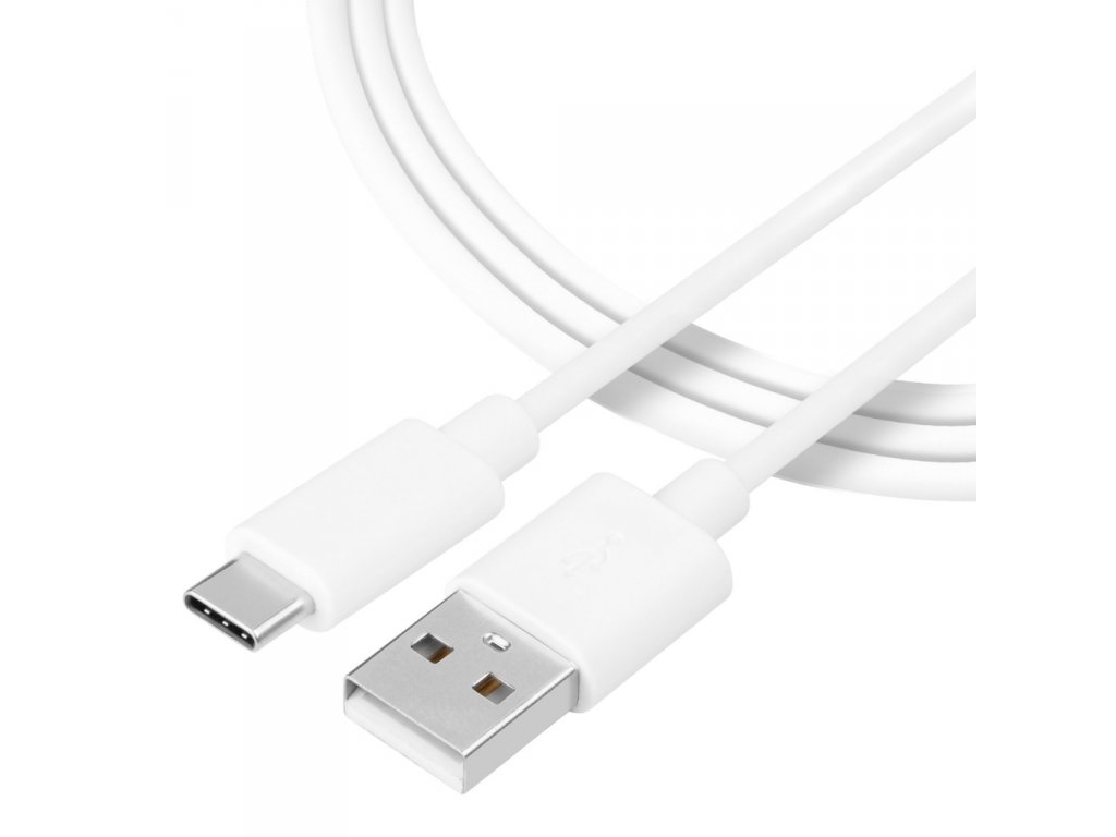 003 Smooth Thread Kabel USB-A/USB-C  2m bílý