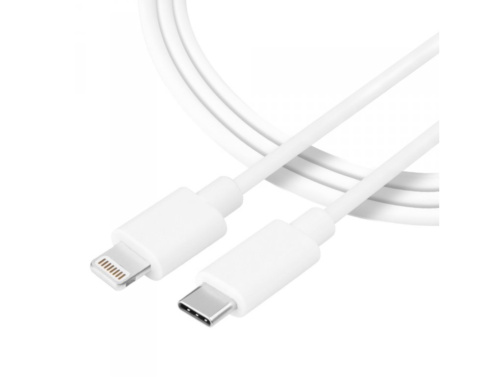 016 Smooth Thread Kabel USB-C/Lightning 0.3m bílý