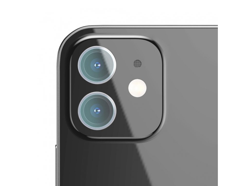 2x 0,25 mm tvrzené sklo 9H pro zadní kameru fotoaparátu pro iPhone 12 / iPhone 12 mini - transparentní (SGAPIPH54N-JT02)