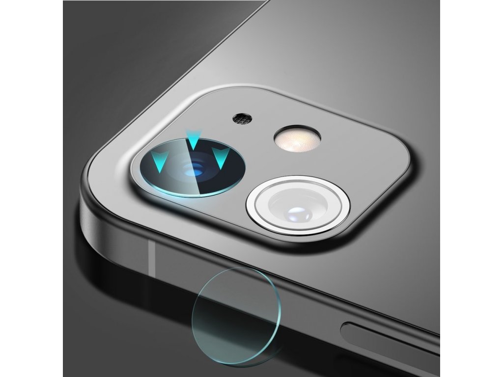 2x 0,25 mm tvrzené sklo 9H pro zadní kameru fotoaparátu pro iPhone 12 / iPhone 12 mini - transparentní (SGAPIPH54N-JT02)