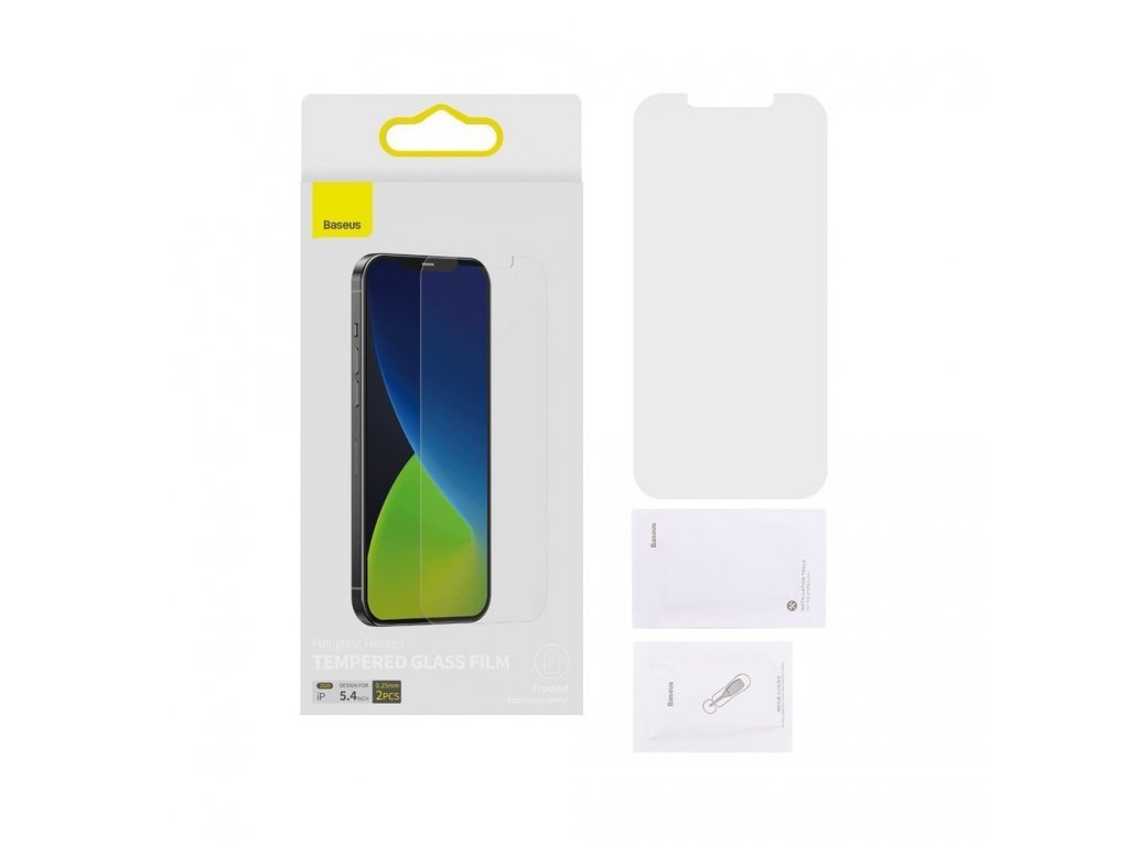 2x matné tvrzené sklo 0;25 mm iPhone 12 mini průsvitné (SGAPIPH54N-LM02)