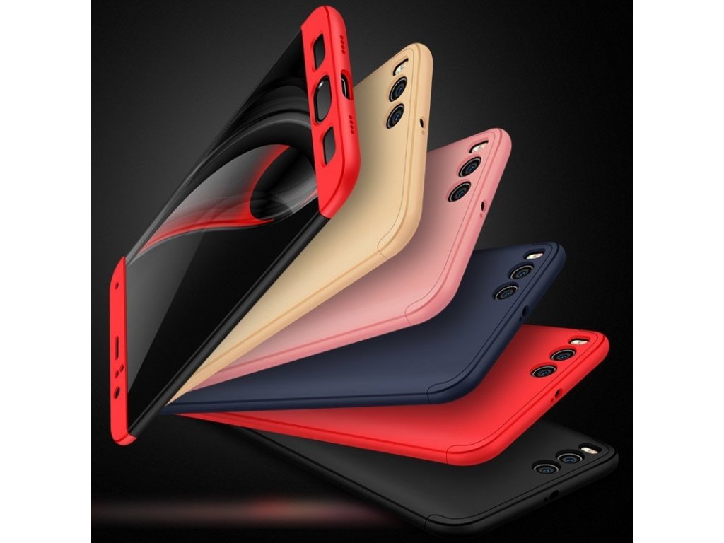 360 Protection Case pouzdro na přední i zadní část telefonu Xiaomi Mi 6 černo/červené