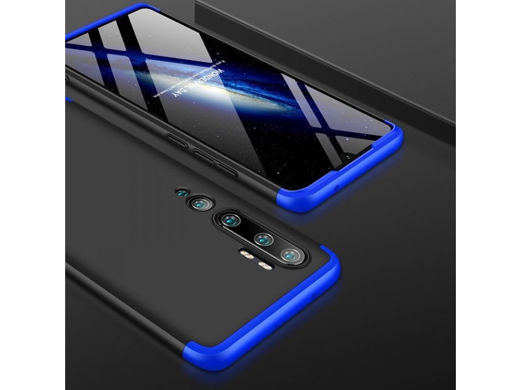 360 Protection Case pouzdro na přední i zadní část telefonu Xiaomi Mi Note 10 / Mi Note 10 Pro / Mi CC9 Pro modré