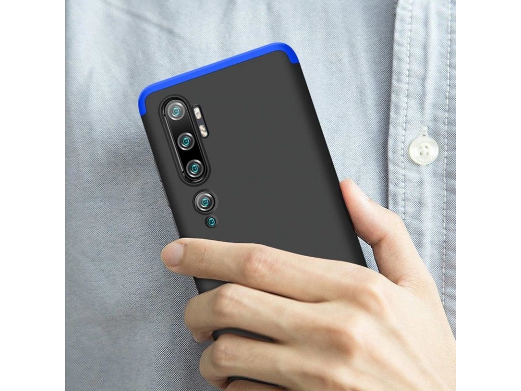 360 Protection Case pouzdro na přední i zadní část telefonu Xiaomi Mi Note 10 / Mi Note 10 Pro / Mi CC9 Pro modré