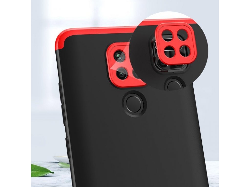 360 Protection Case pouzdro na přední i zadní část telefonu Xiaomi Redmi 10X 4G / Xiaomi Redmi Note 9 černé