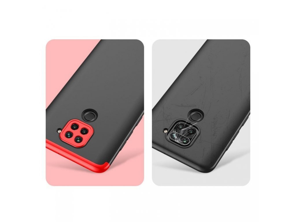 360 Protection Case pouzdro na přední i zadní část telefonu Xiaomi Redmi 10X 4G / Xiaomi Redmi Note 9 černé