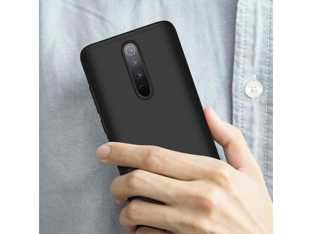 360 Protection Case pouzdro na přední i zadní část telefonu Xiaomi Redmi 8 černé