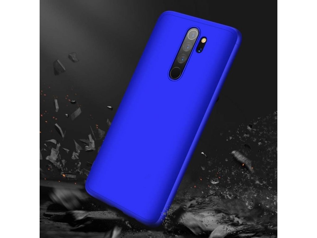 360 Protection Case pouzdro na přední i zadní část telefonu Xiaomi Redmi 8A modré