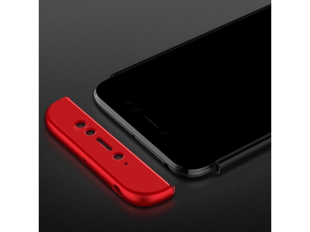 360 Protection Case pouzdro na přední i zadní část telefonu Xiaomi Redmi Note 5A Prime černo/modré