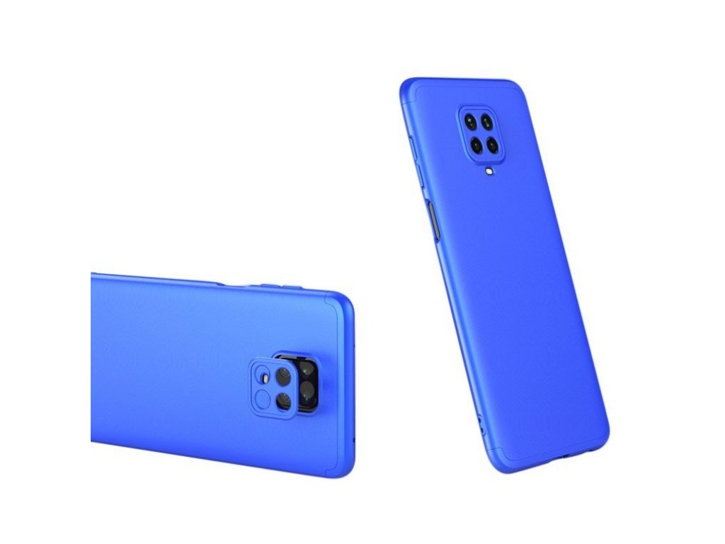 360 Protection Case pouzdro na přední i zadní část telefonu Xiaomi Redmi Note 9 Pro / Redmi Note 9S modré