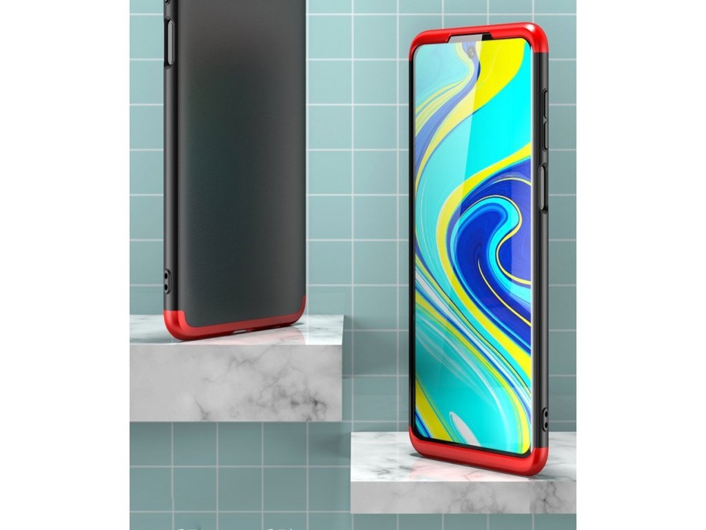 360 Protection Case pouzdro na přední i zadní část telefonu Xiaomi Redmi Note 9 Pro / Redmi Note 9S modré