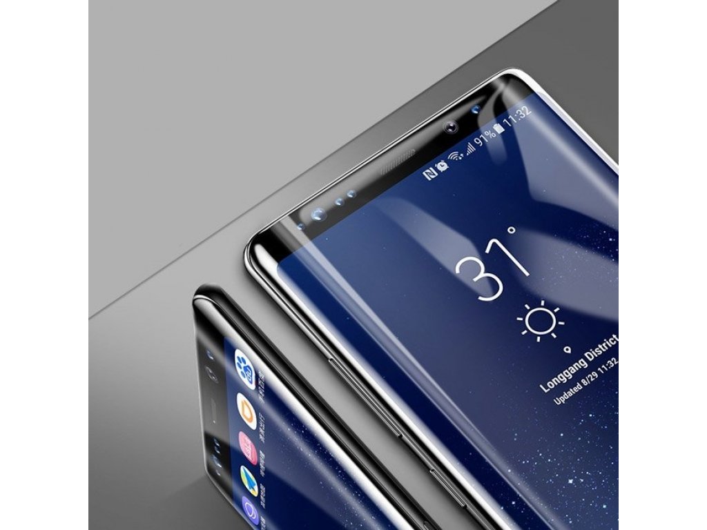 3D Arc tvrzené sklo s rámem přes celý displej Samsung Galaxy Note 8 G950 bílé