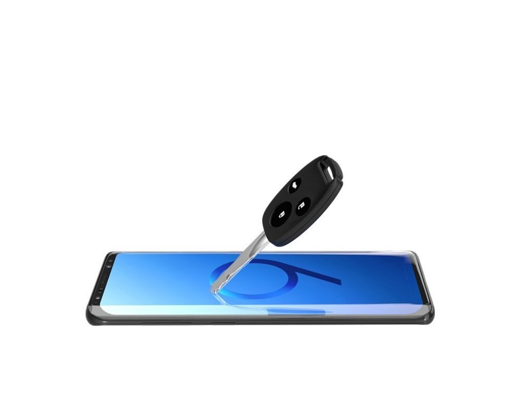 3D Edge Nano Flexi Glass skleněná fólie / tvrzené sklo na celý displej s rámem Samsung Galaxy S20 černé (in-display fingerprint sensor friendly)