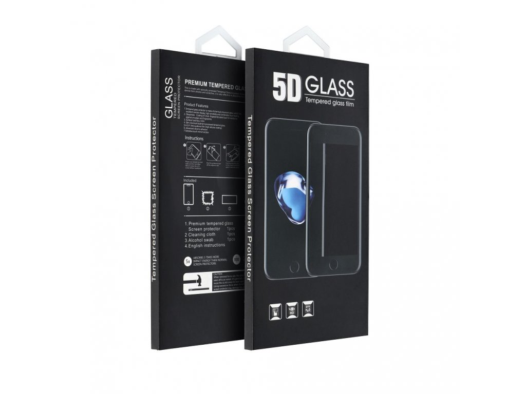 Tvrzené sklo 5D Full Glue pro Xiaomi Redmi 13C - černé