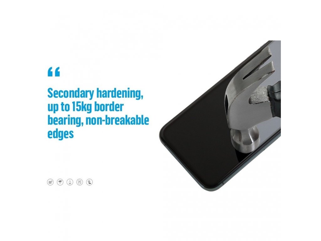 5D Mr. Monkey Glass Tvrzené sklo pro Samsung Galaxy A32 LTE (4G) černé (Strong Lite)