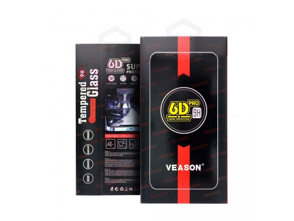 6D Pro Veason Easy-Install Glass  - for Iphone 15 black