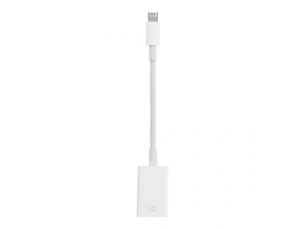 Adaptér / kabel pro Iphone Lightning 8-pin - OTG bílý