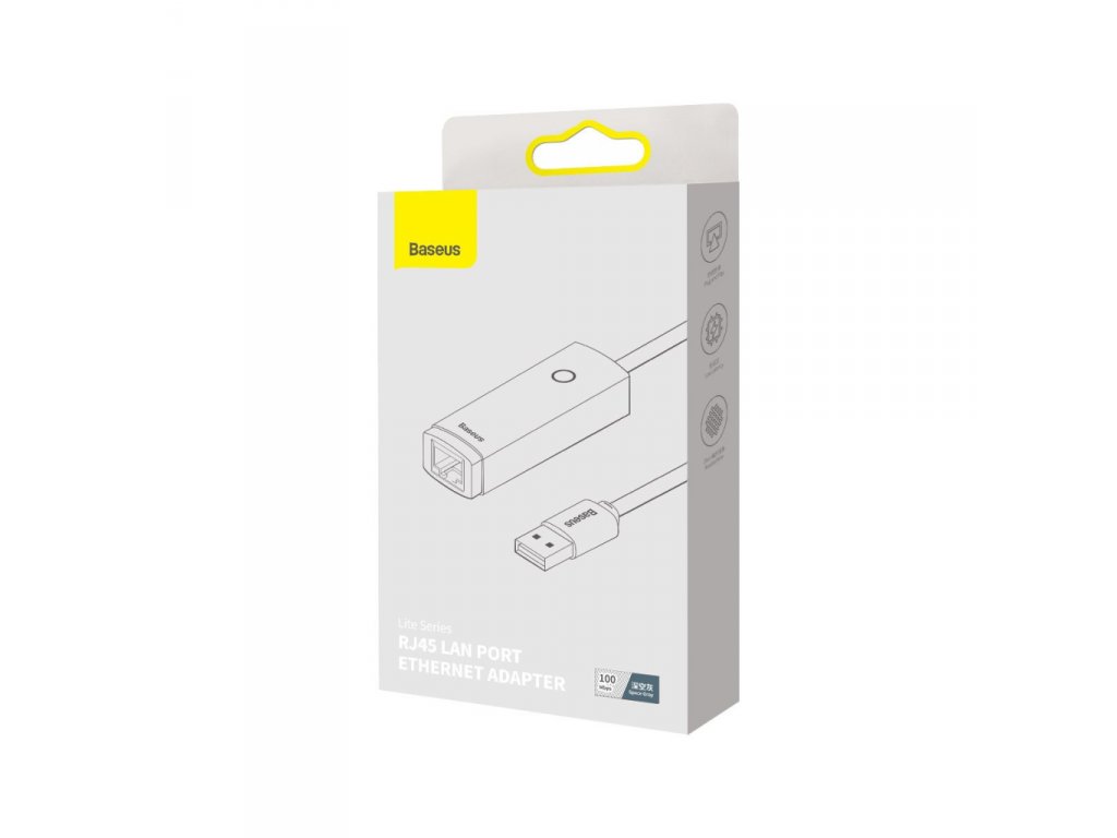 Adaptér USB řady Lite - zásuvka RJ45 LAN 100Mb/s šedá (WKQX000013)