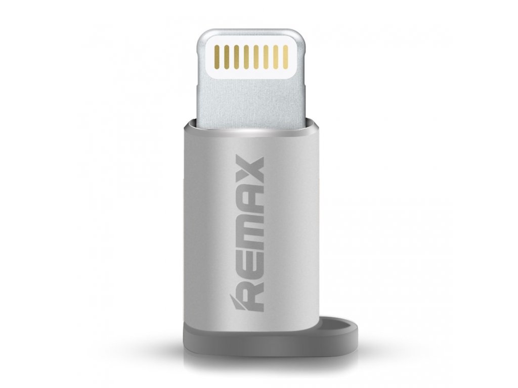 Adaptér z micro USB na Lightning stříbrný