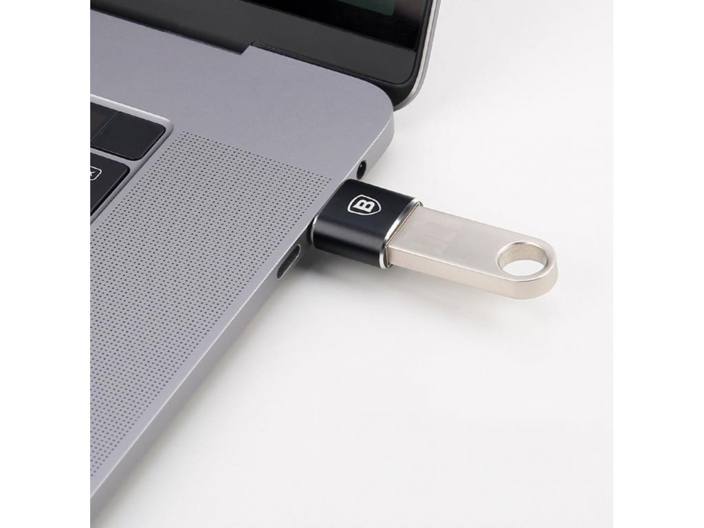 Adaptér z USB na USB Type-C černý