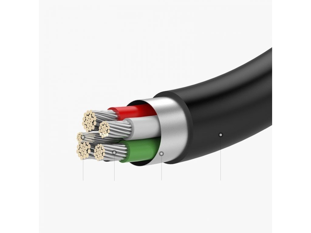 Adaptér z USB Typ C na audio 3.5 mini jack černý