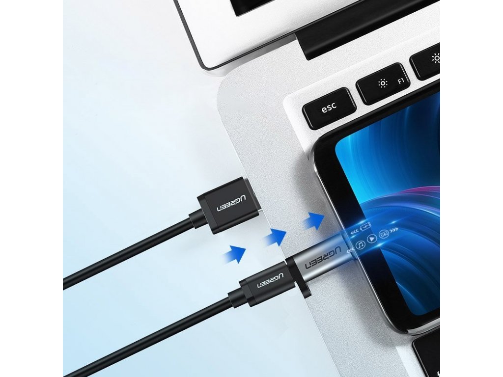 Adaptér z USB Typ C na micro USB šedý (50590)