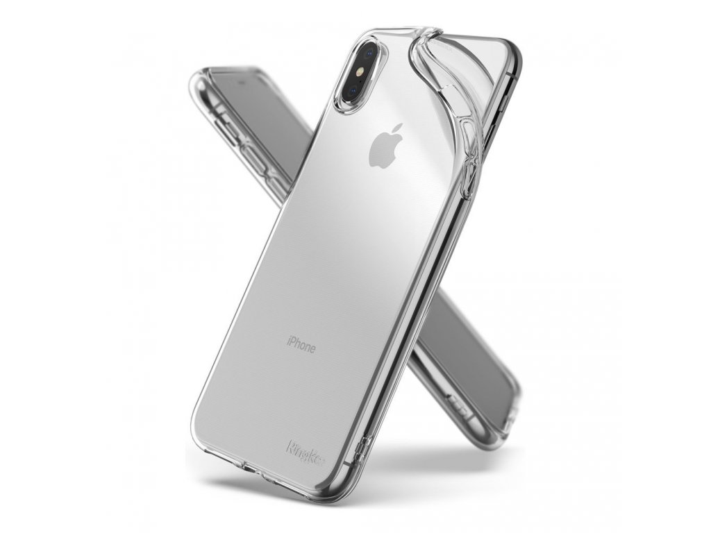 Air Kit gelové pouzdro + řemínek a úchyt pro kartu iPhone XS Max průsvitné (ARAP0014-RPKG)