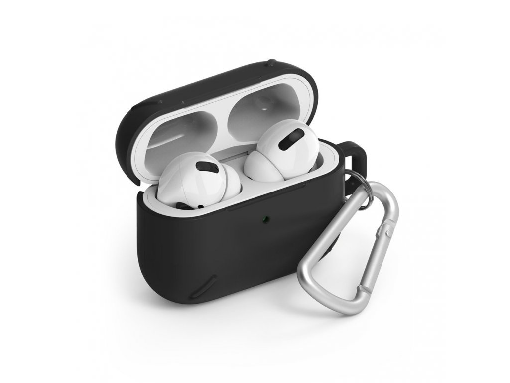 AirPods Case odolné pouzdro na sluchátka AirPods Pro + karabinka černé (ACEC0013)