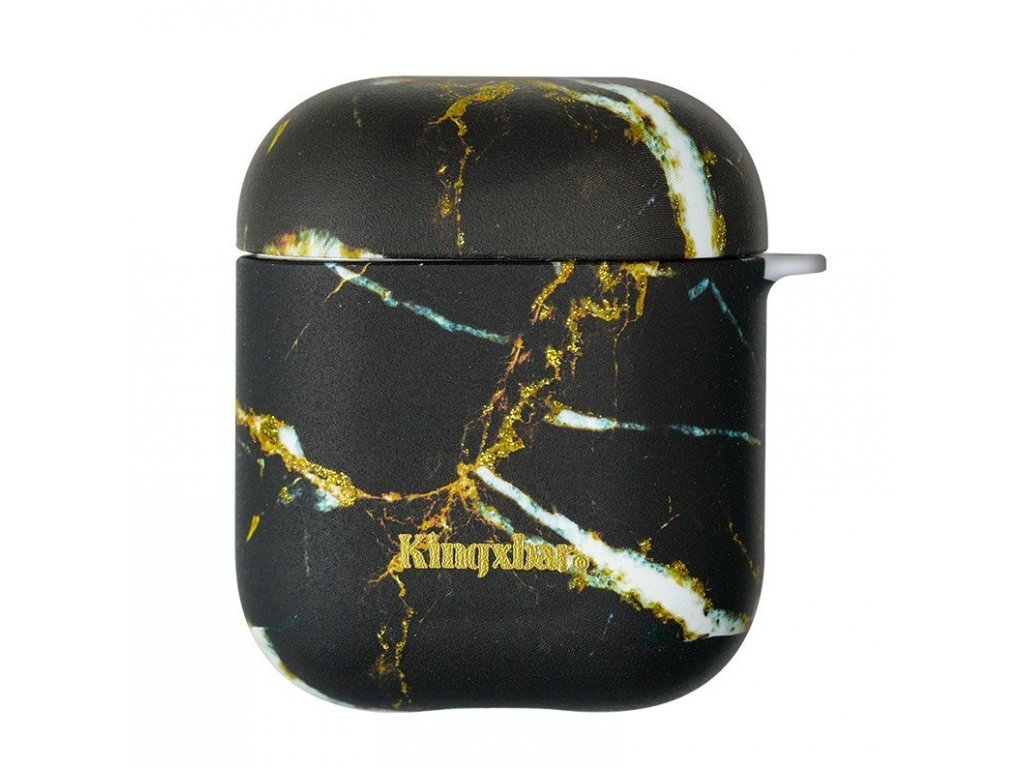 AirPods Case silikonové pouzdro pro sluchátka AirPods Black Marble