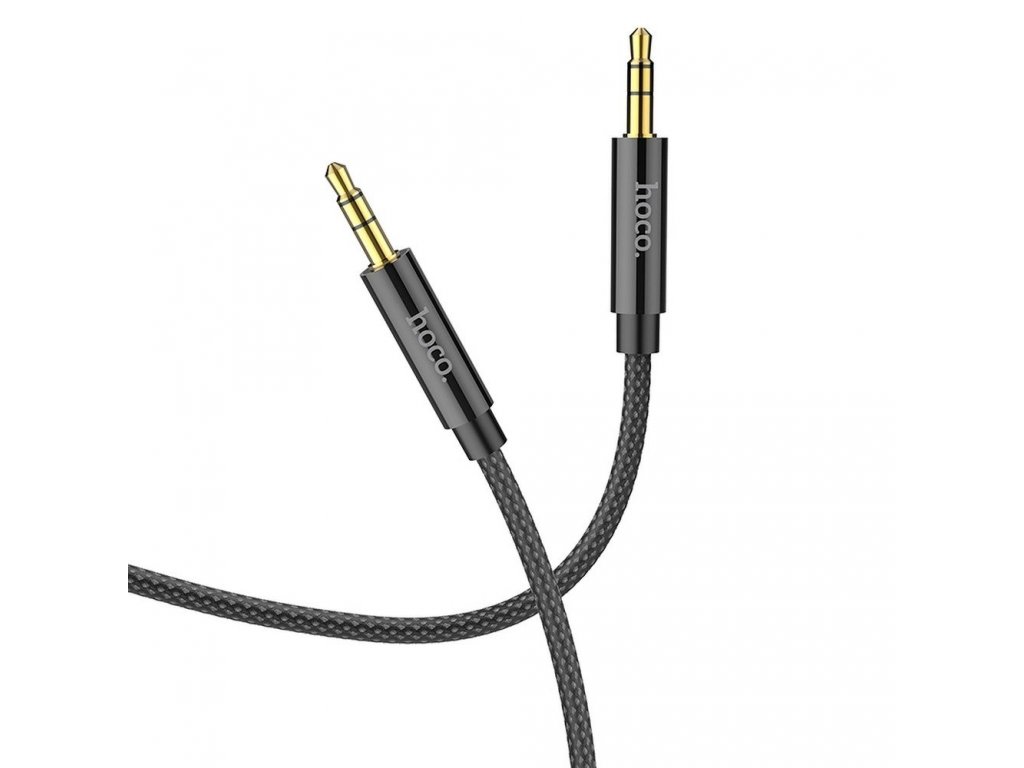AUX Audio kabel Jack 3,5 mm na Jack 3,5 mm UPA19 1 m černý