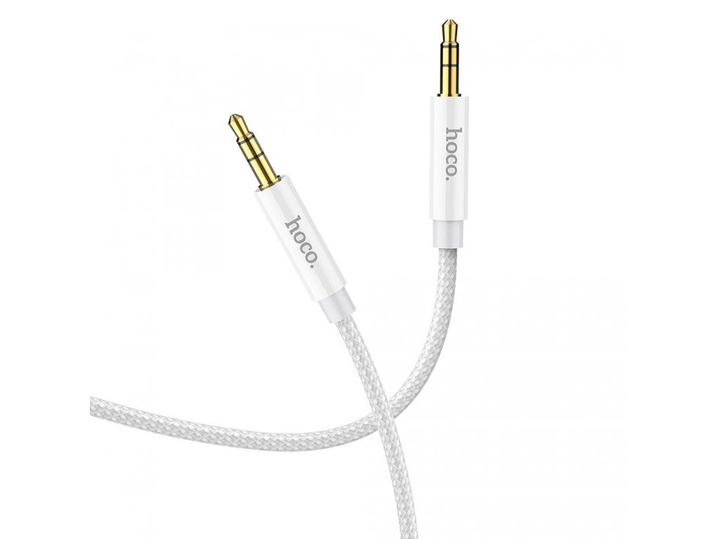 AUX Audio kabel Jack 3,5 mm na Jack 3,5 mm UPA19 2 m stříbrný