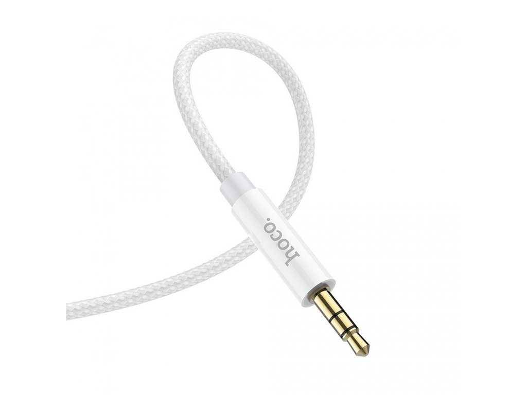 AUX Audio kabel Jack 3,5 mm na Jack 3,5 mm UPA19 2 m stříbrný