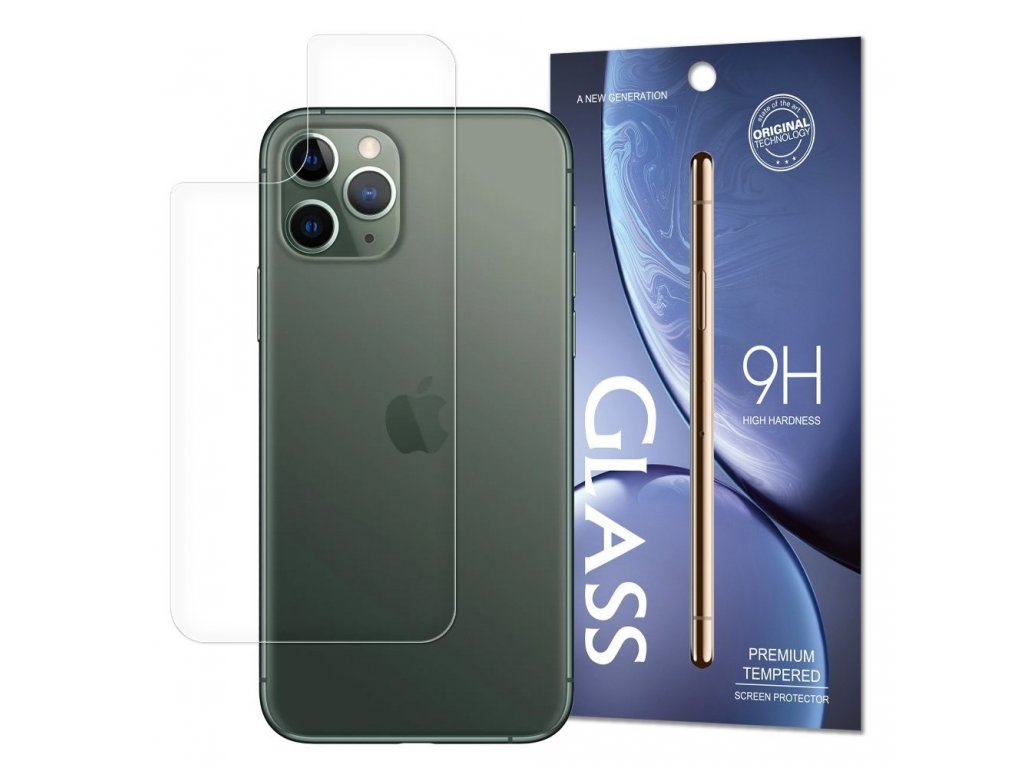 Back Tempered Glass tvrzené sklo 9H na zadní stranu telefonu iPhone 11 Pro Max