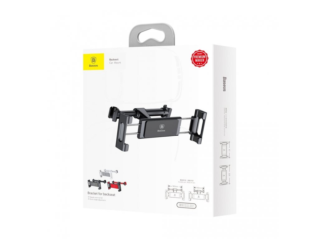 Backseat Car Mount držák na tablety smartphony 4,7 - 12,9" na záhlaví černý