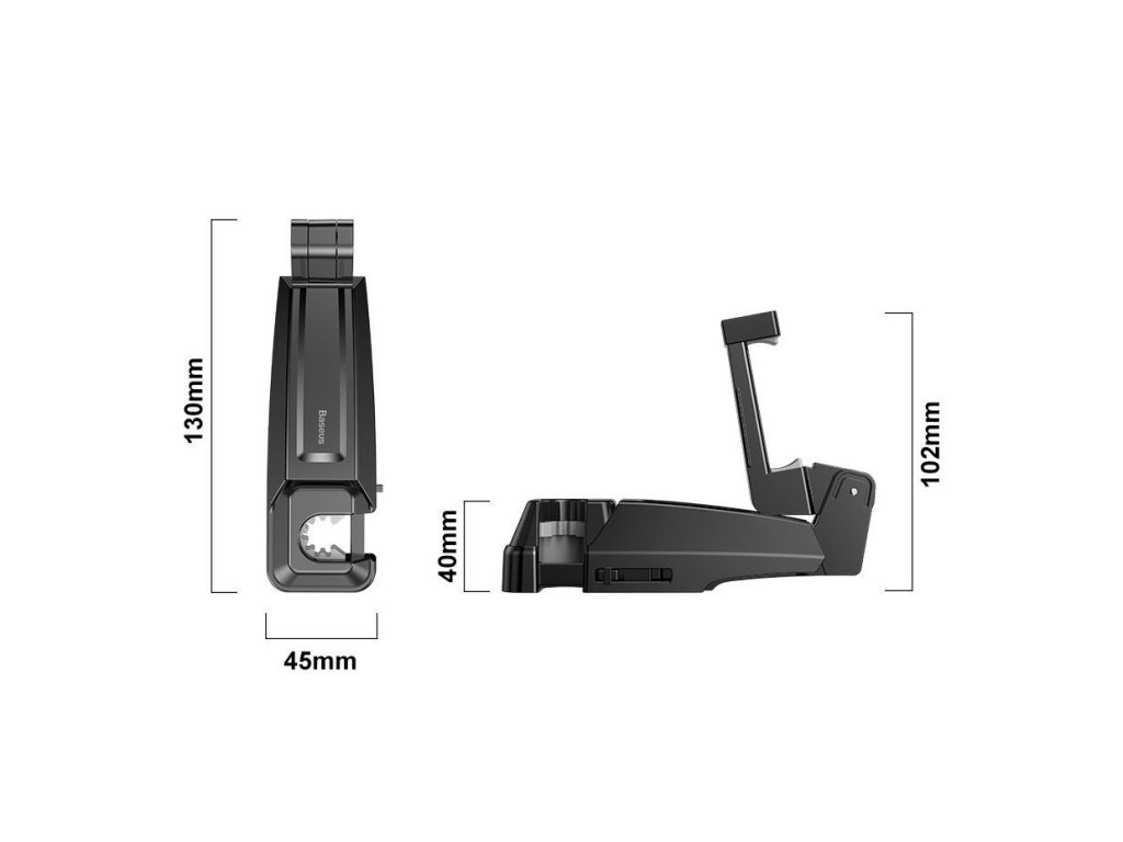 Backseat vehicle holder držák do auta na telefon 4.0''-6.5'' na záhlaví černý (SUHZ-A01)